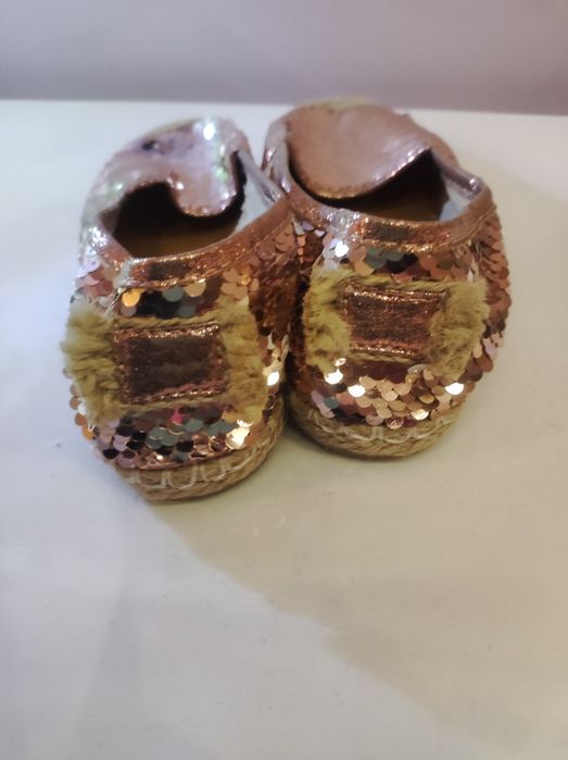 Дамски еспадрили розово злато