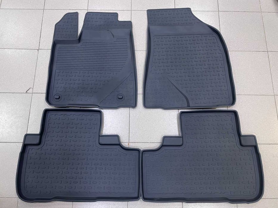 Коврики полики салона с бортом на Toyota Highlander 2013 по 2019 новые