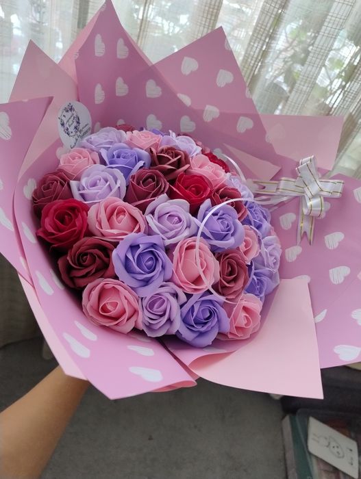 Buchet din trandafiri de săpun