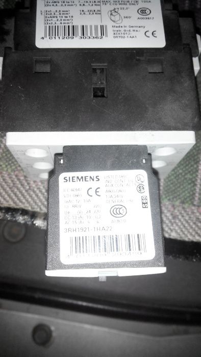 автоматические выключатели/контакторы Siemens