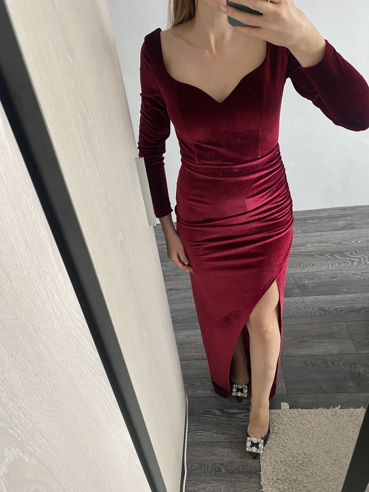 Rochie elegantă catifea noua S