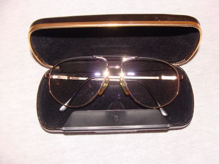 Vand ochelari de vedere titan+aur, lentile Carl Zeiss NOI