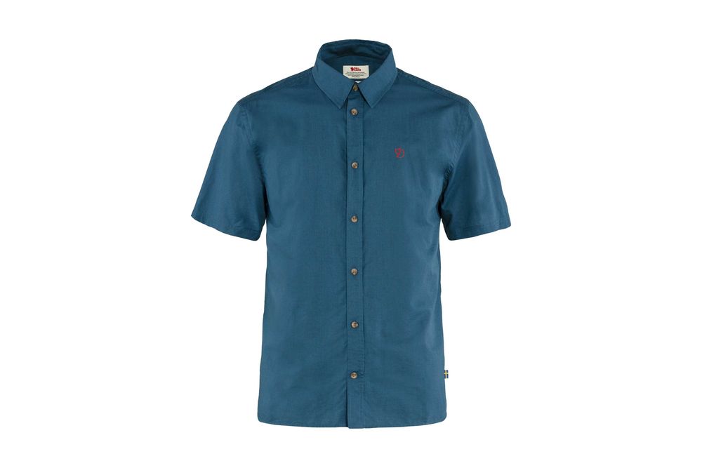 Cămașă mânecă scurtă Fjällräven, Övik Lite, bleumarin, XXL, nouă