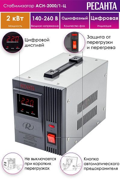 Стабилизатор напряжения  РЕСАНТА 2000