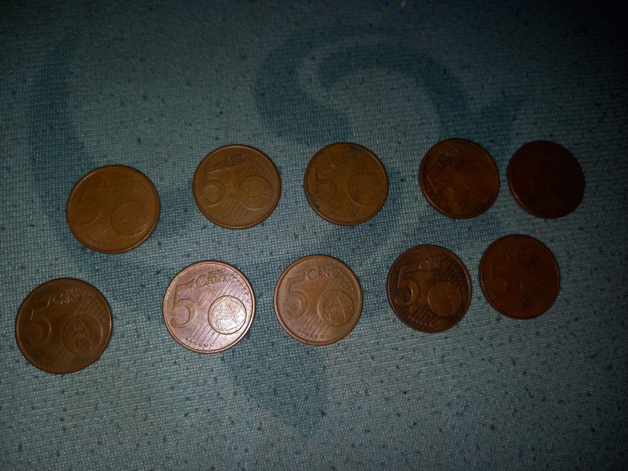 Monede vechi de  5 cenți euro