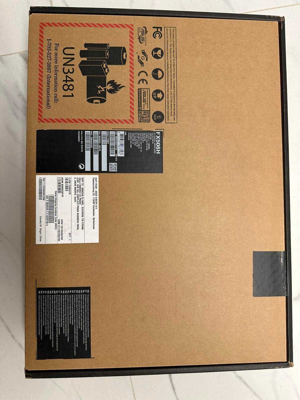Продавам чисто нов ASUS TUF F15, i5, 16RAM, 512SSD, RTX2050 4GB DDR6