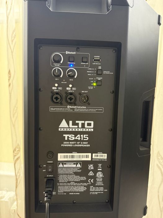 2 Boxe cu amplificator Alto TS 415, 2500W