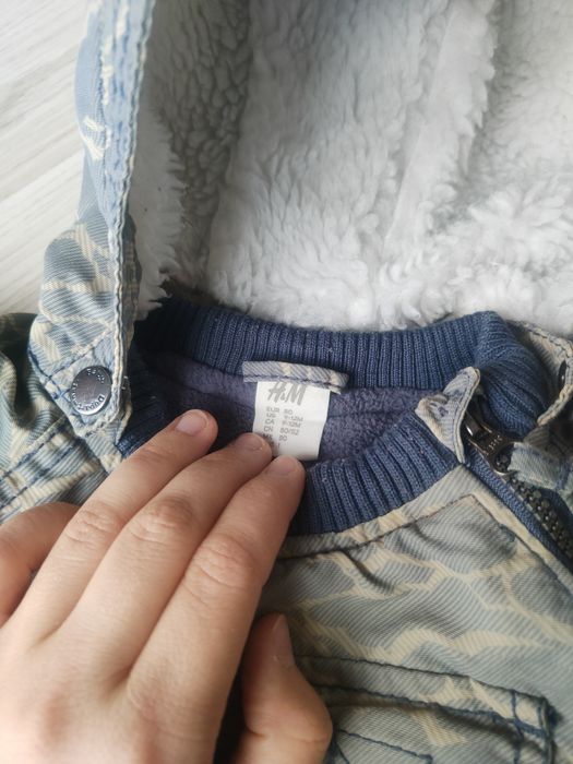 Geacă călduroasă H&M, army nr. 80