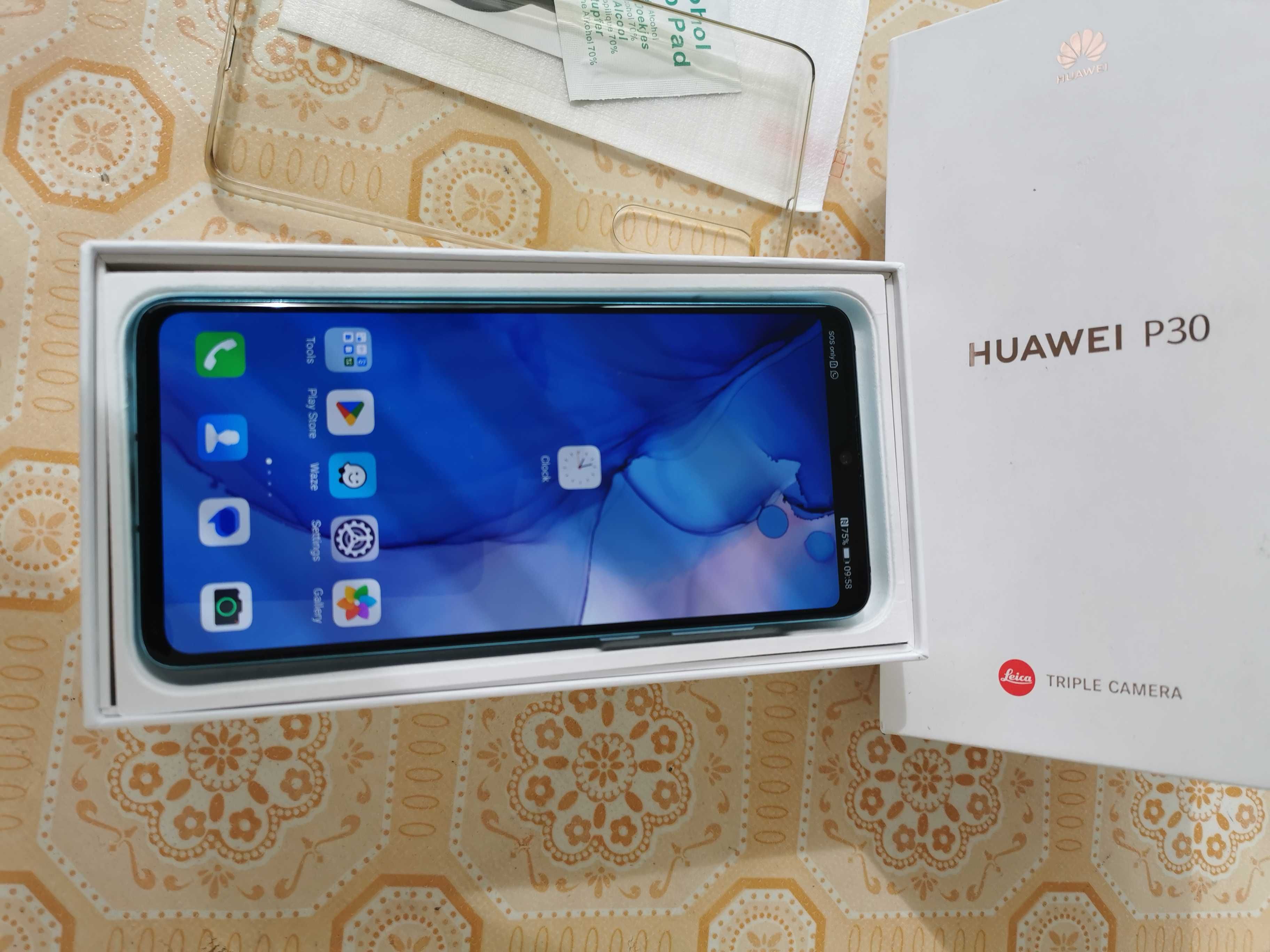 Vand telefon mobil Huawei P30, Dual SIM, 128GB, Aurora Blue, 500 lei!