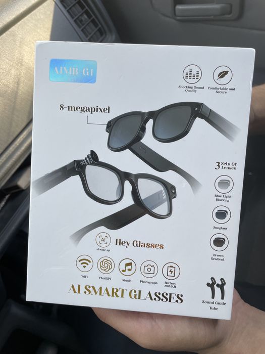 AI SMART GLASSES kamerali achki