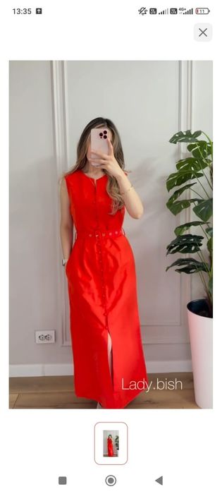 Продам летнее оранжевое платье