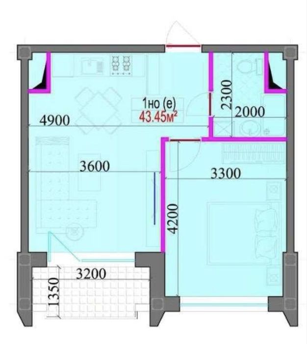 Квартира в ЖК bobur residence