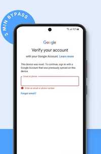 Bypass google account