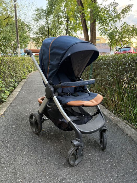 Cărucior Chicco Style Go Up Duo – landou + sport, stare foarte bună