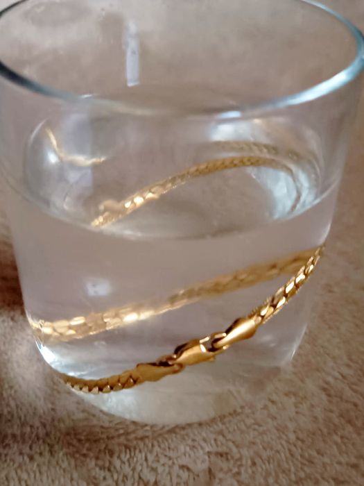 Brățară și colier unisex – argint 925 aurit 18k, set cadou elegant