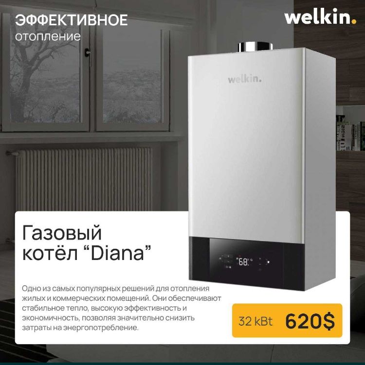 Котел двухконтурный от Welkin - Diana 32 kWt