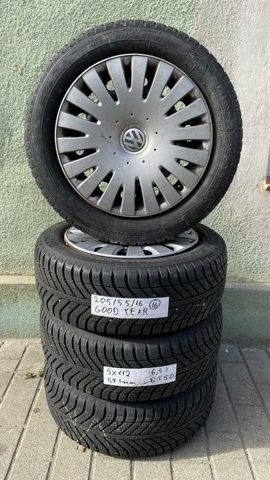 jante table vw passat golf  5x112  anv iarna 205 55 16 goodyear