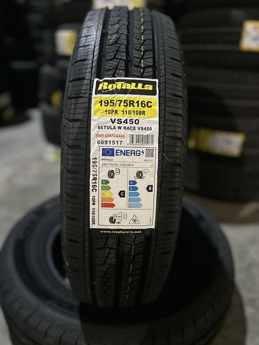 Нови Зимни Бусови Гуми Rotalla 195/75R16C 110/108R НОВ DOT 1957516