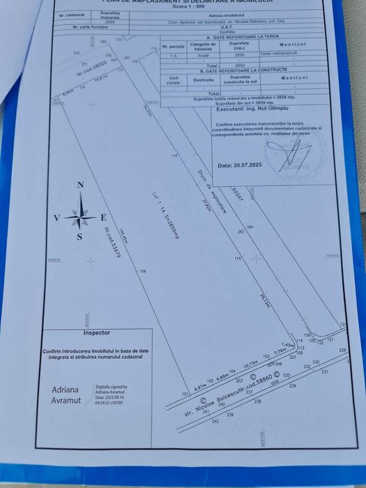 Teren intravilan sanicoara , Ideal pentru hale, case sau birouri