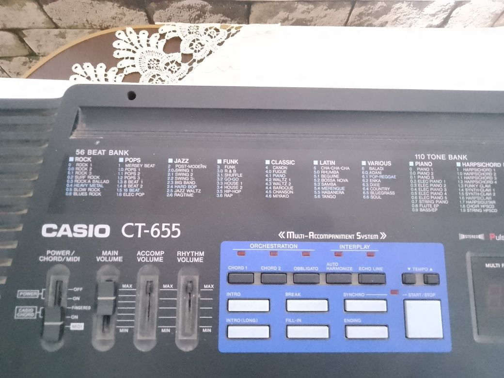 Orgă Casio CT-655