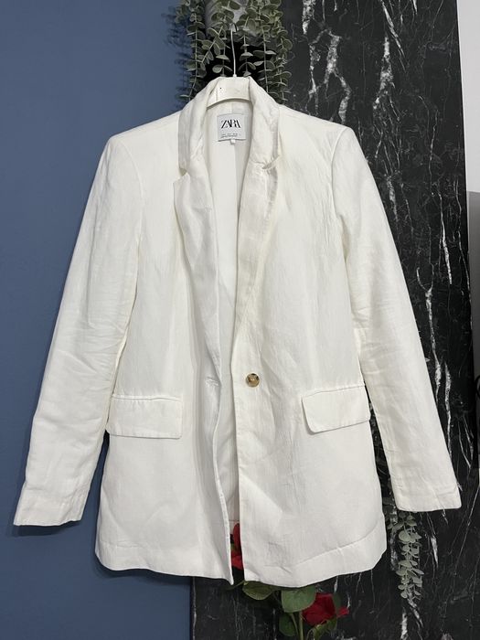 Sacou alb zara S
