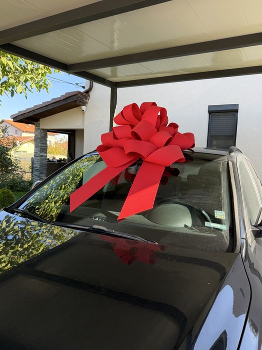 Луксозна, обемна панделка, голяма, за кола,автомобил, подарък,украса
