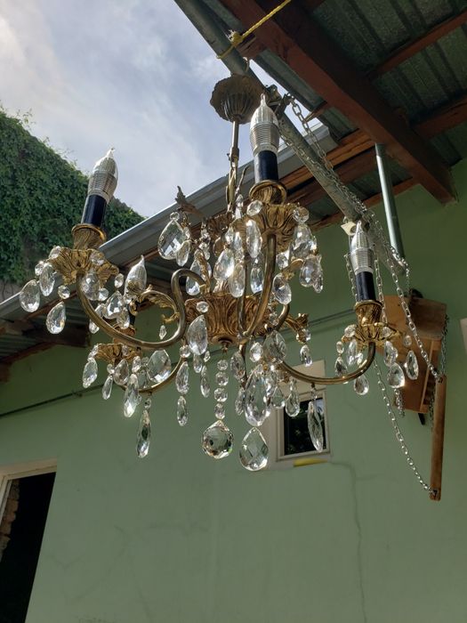 Люстра бронза. Чехословакия