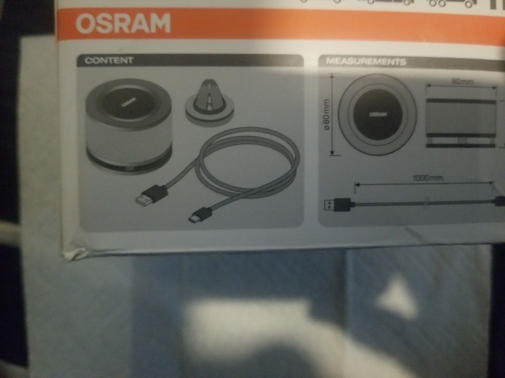 Purificator Aer si virușii Osram pt Auto/casă