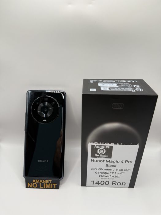 Honor Magic 4 Pro Black 256GB / 8GB RAM Garantie 1AN, AMANET NO LIMIT.