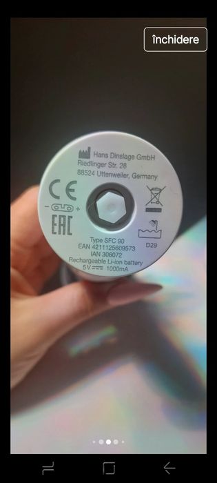 Perie electrica faciala rezistenta la apa