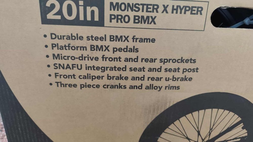 Велосипед Monster Energy X Hyper PRO BMX, модел MON-T20-5577, черен