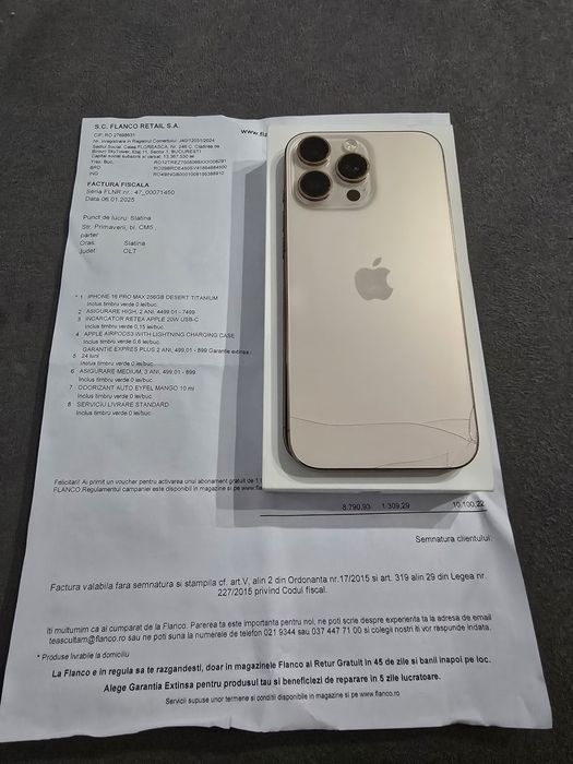 Vand iphone 16 pro max