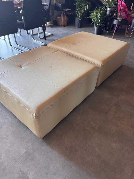 Tabureti XXL ce necesita retapitare 100x98cm - 2 bucati set