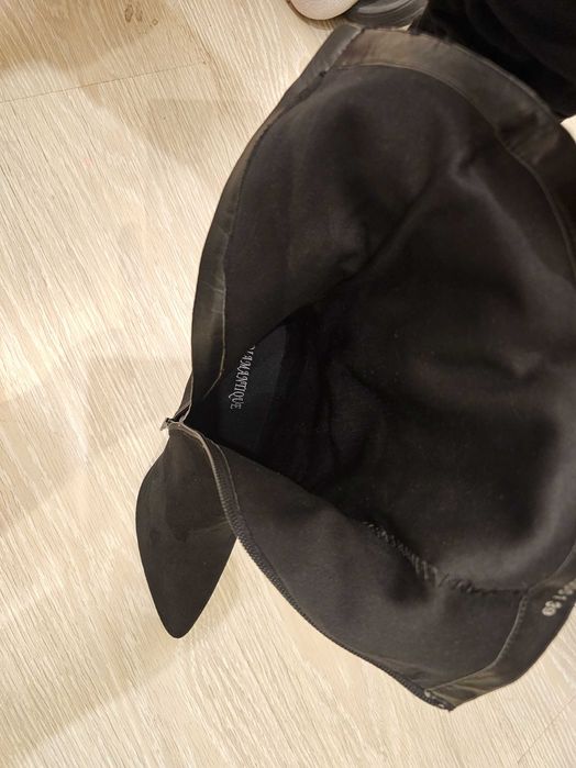 Answear Lab cizme - femei, culoarea negru, cu toc cui