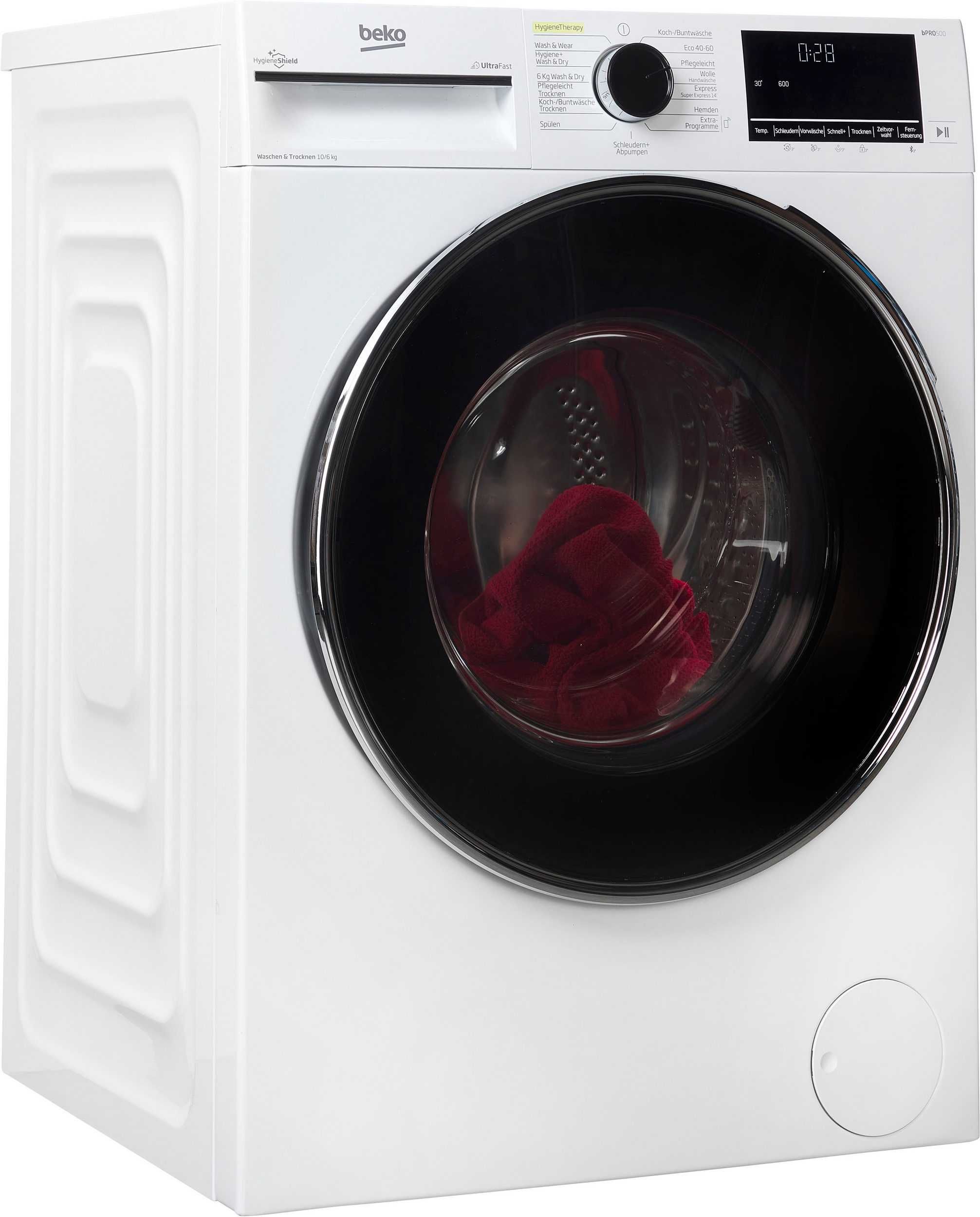 Пералня със сушилня BEKO B3DFT510442W , 10/6 кг.