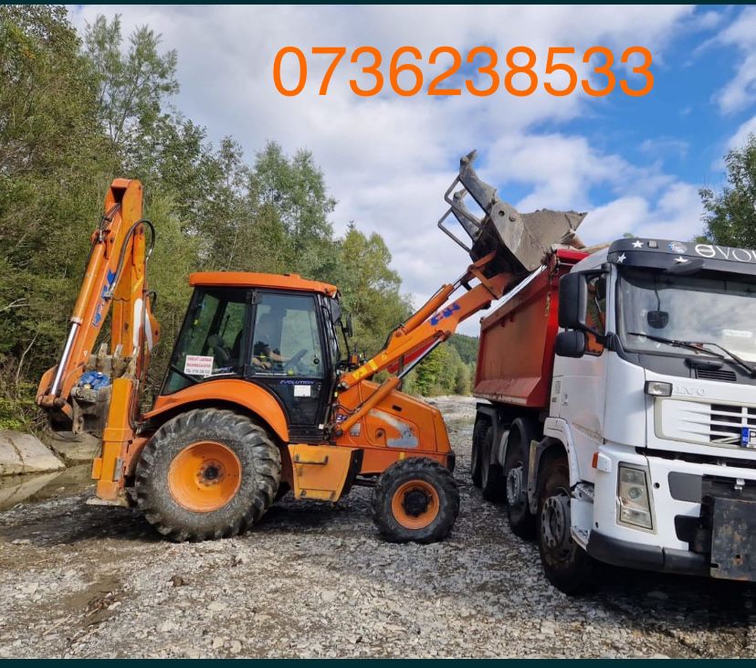 Lucrari buldoexcavator si transport diverse.
