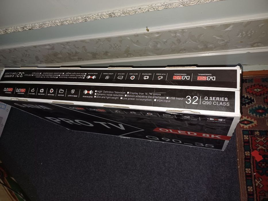 "Pro tv" televizor 32talik holati yangi ochilmagan