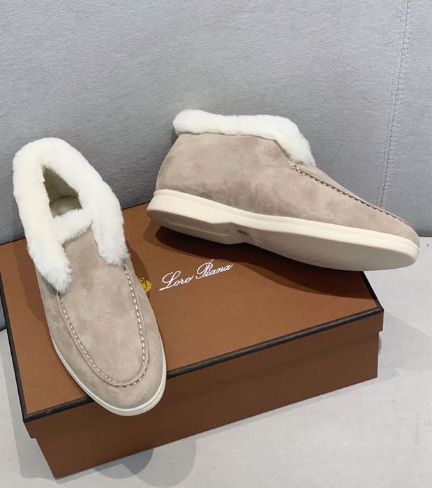 Loro Piana мокасини с пух