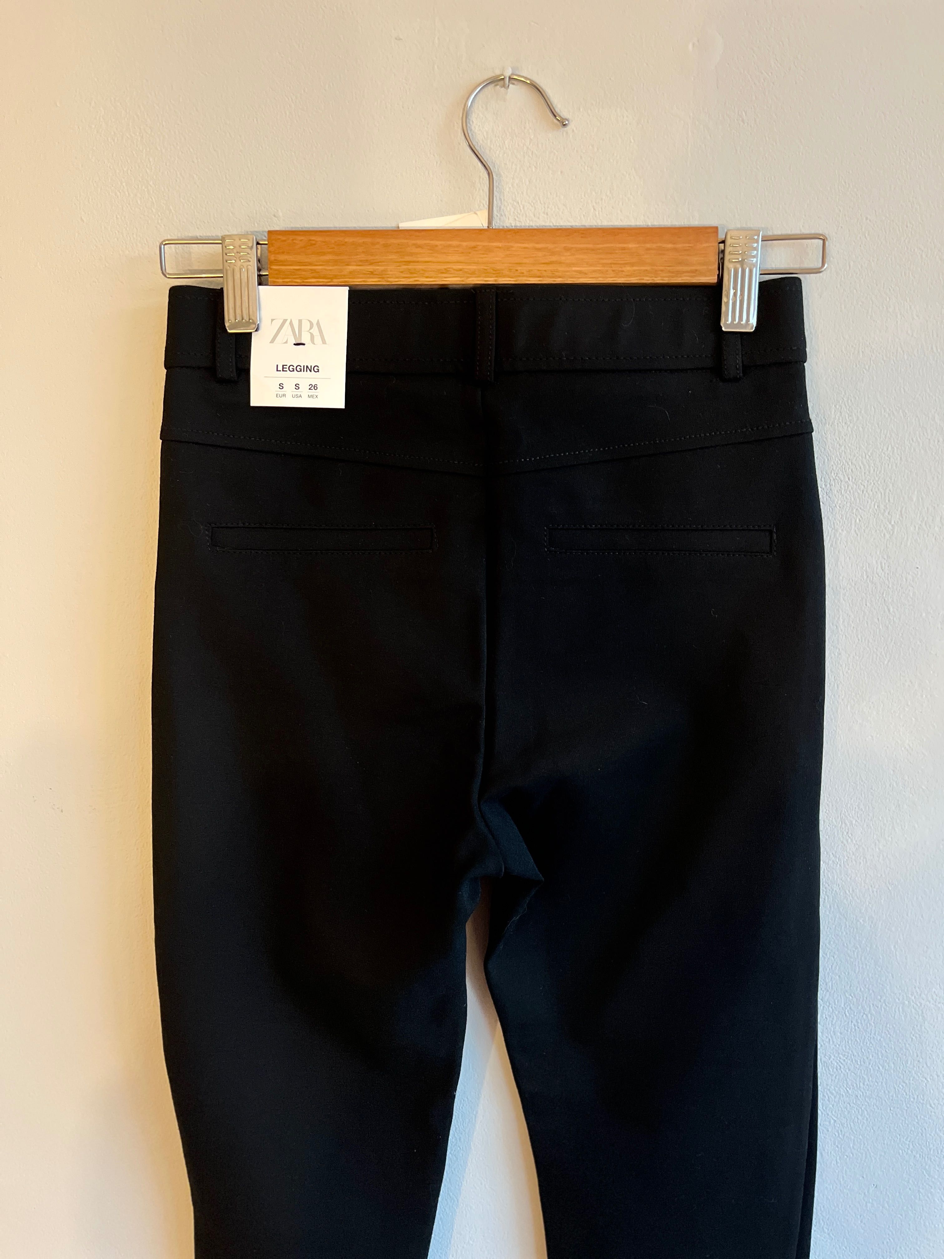 ZARA Legging черен панталон размер 26 S
