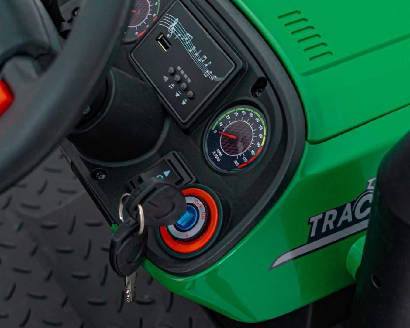 Masinuta eIectrica pt copii Autokids FARMER TRUCK GROW 1804 (306)Verde