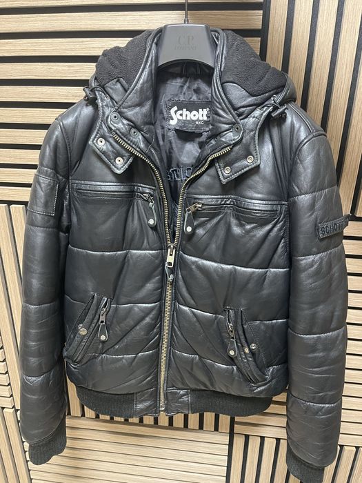 SHOTT New York City - Зимно кожено яке Bomber  размер М / Оригинал