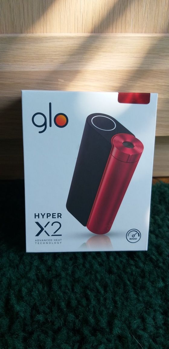 Glo Hyper X2, nou, sigilat, rosu metalizat.