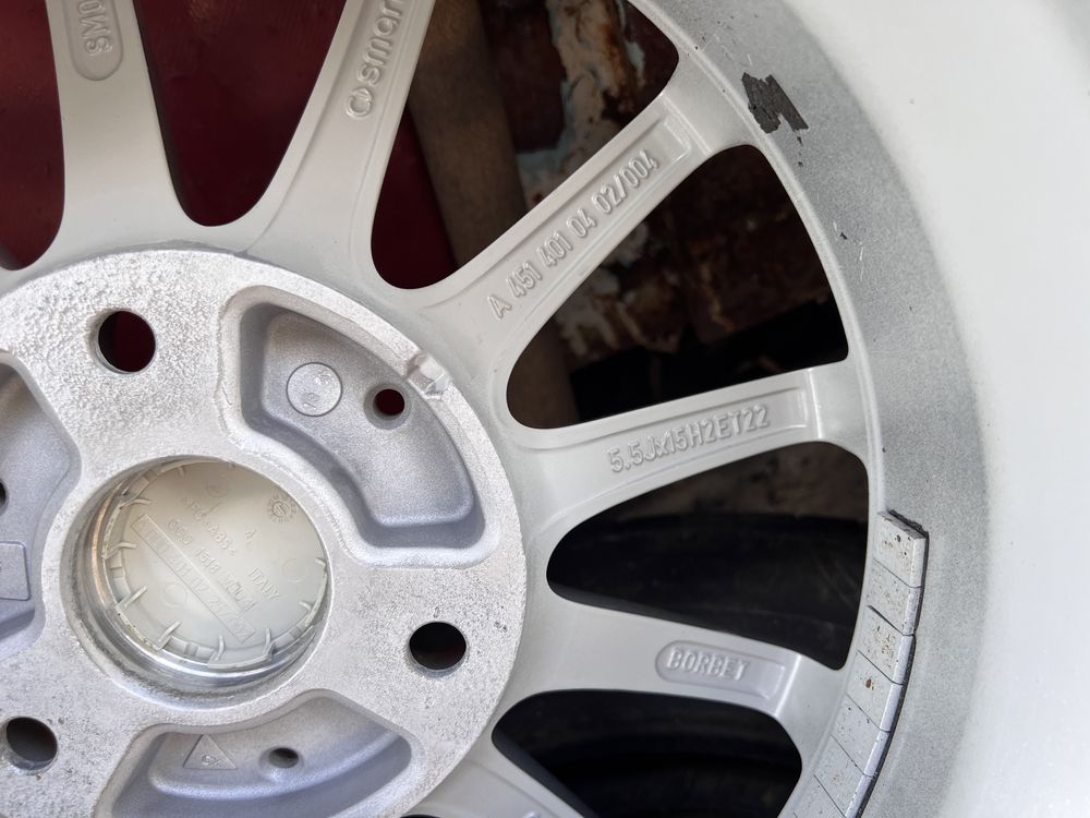 15” 4.5j ET23.5/5.5j ET25 Оригинални Алуминиеви джанти за Smart fortwo
