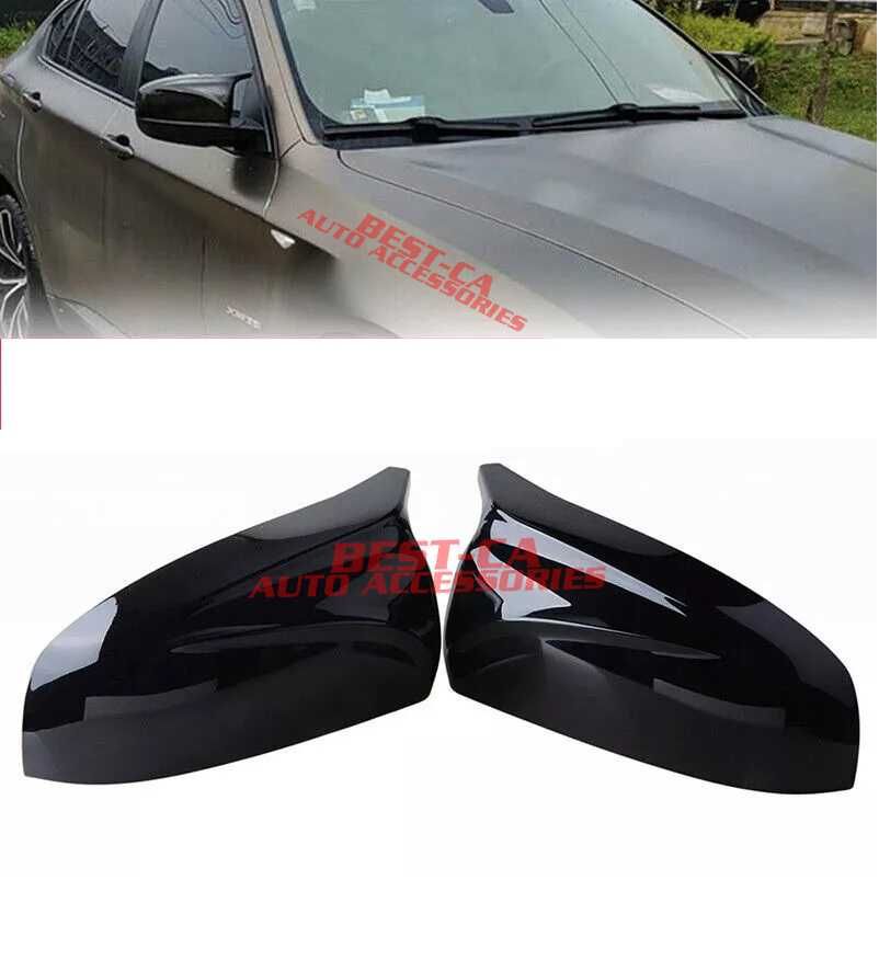 Капаци огледала със щипки черен пиано лак Batman за BMW X5 E70 X6 E71