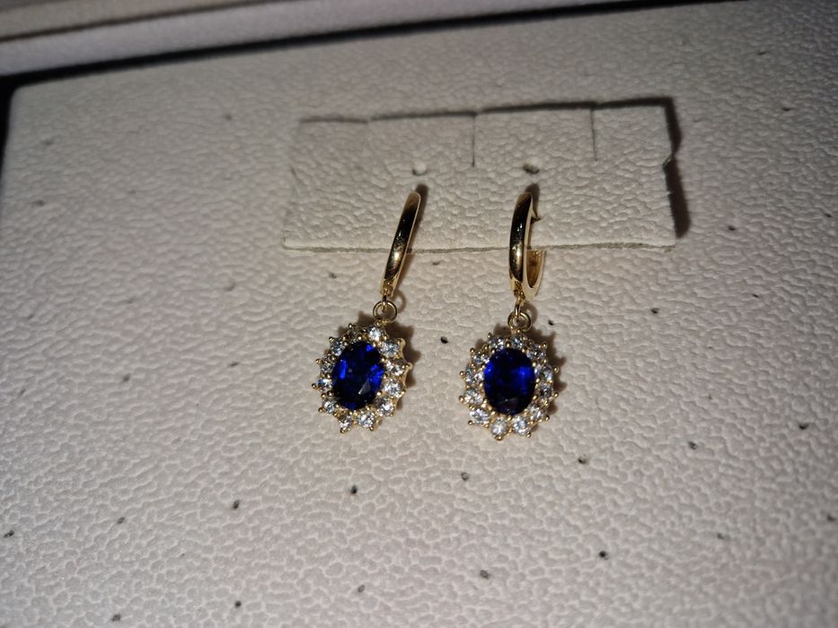 Cercei aur 14 k noi plus pandand