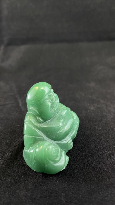 Statueta Budha Din Jad Veche Vintage De colectie sculptura piatra