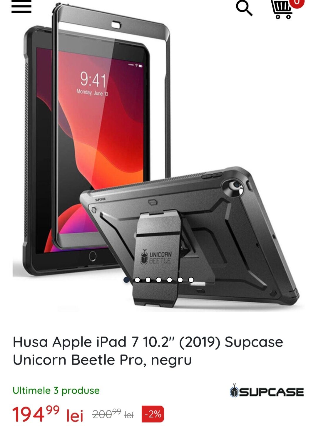 Husa Apple iPad 7 , 8 , 9 10.2 (2019 , 2020 , 2021) Supcase Unicorn