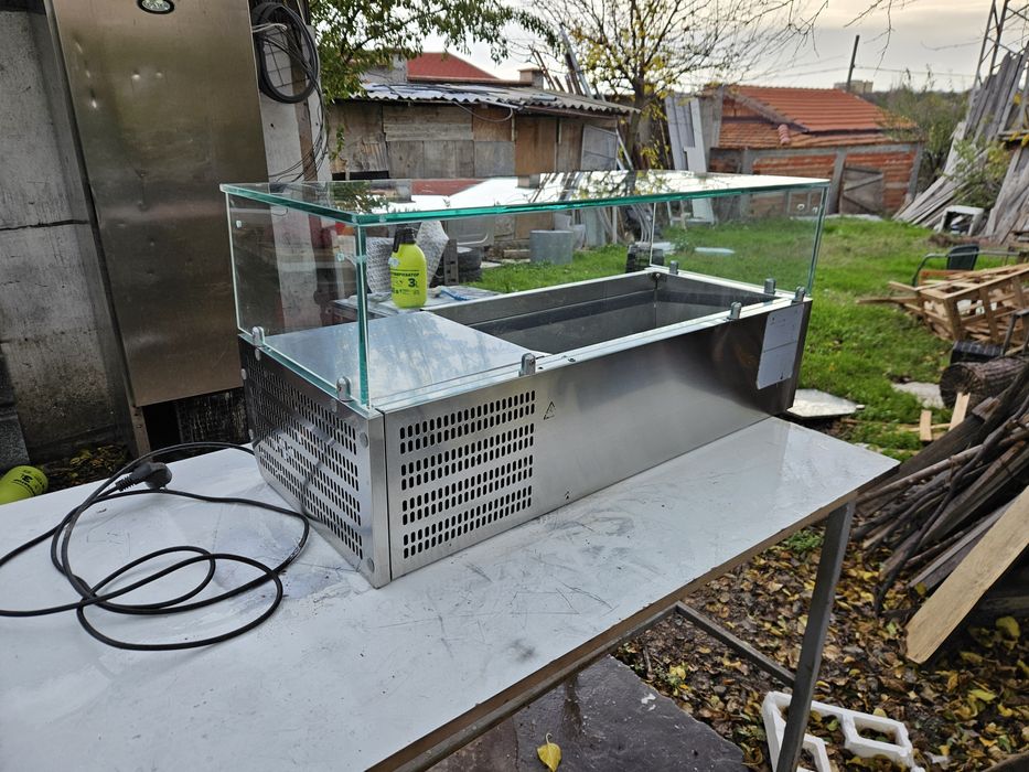 Хладилна Витрина 3бр. Гастронорми 1/3 за Дюнер  Пицария за зеленчуци