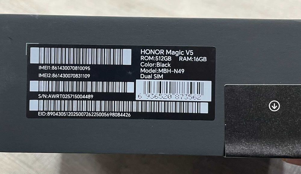 Смартфон GSM HONOR Magic V5 Black