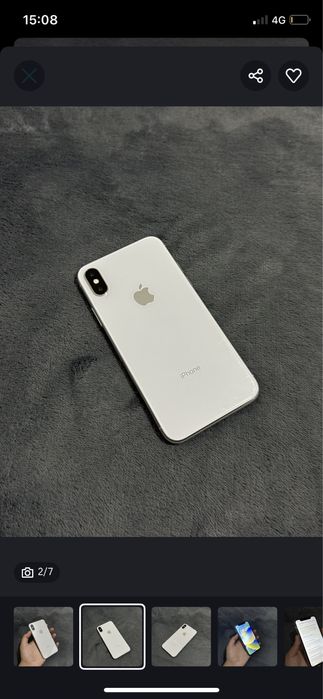 Iphone X. 64g.  100% оригинал